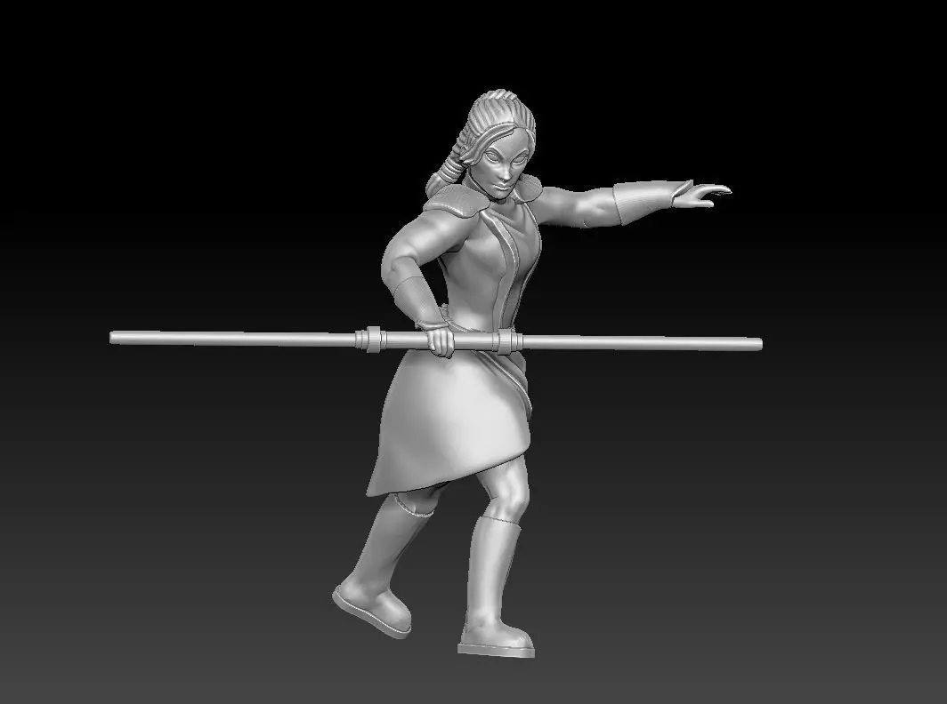Ancient Dark Female Warrior 3D print model
