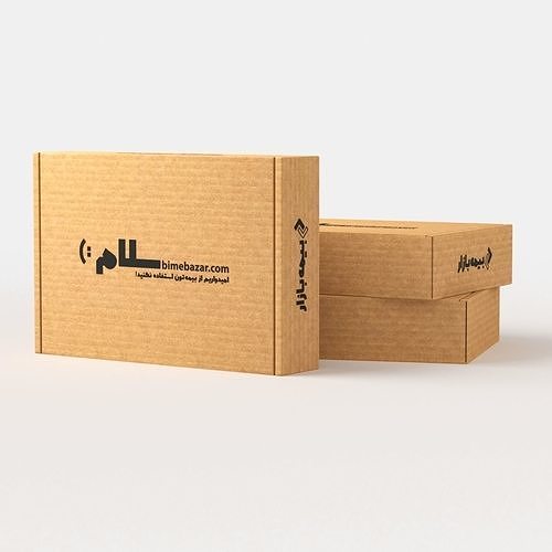 Cardboard Package Low-poly 3D model