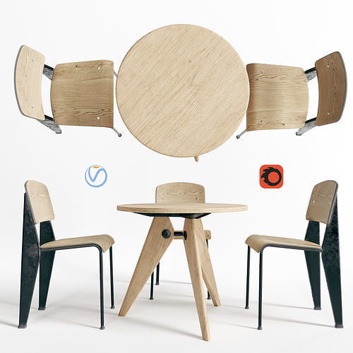 Vitra Dining Table 3D model