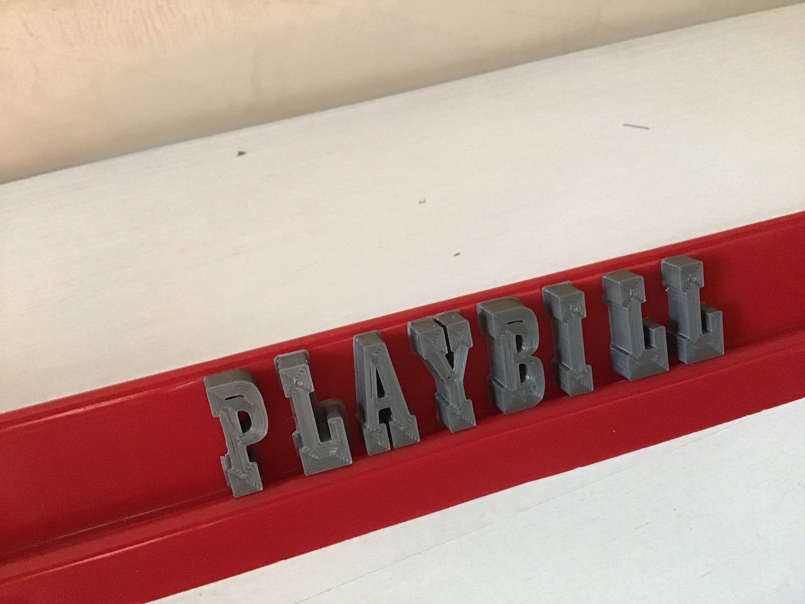 PLAYBILL font uppercase and lowercase 3D letters STL file 3D print model_2