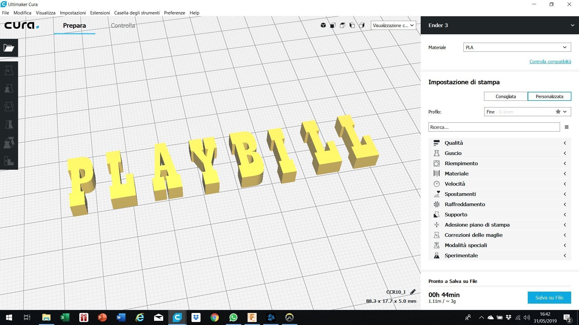 PLAYBILL font uppercase and lowercase 3D letters STL file 3D print model_4