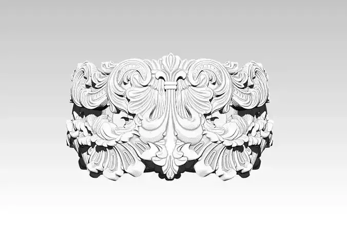 Antic Carved Kingdom Ring