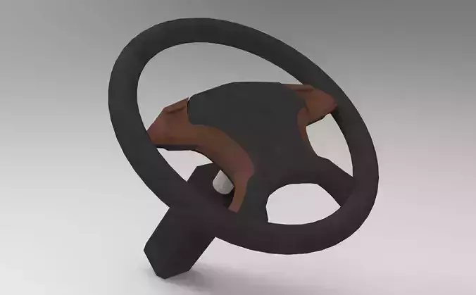 Leather Steering Wheel  3D model