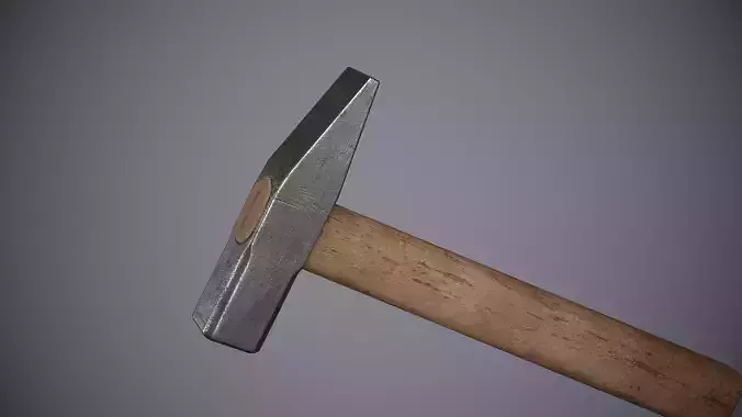 Hammer Simple Low-poly 3D model