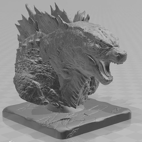 Godzilla bust