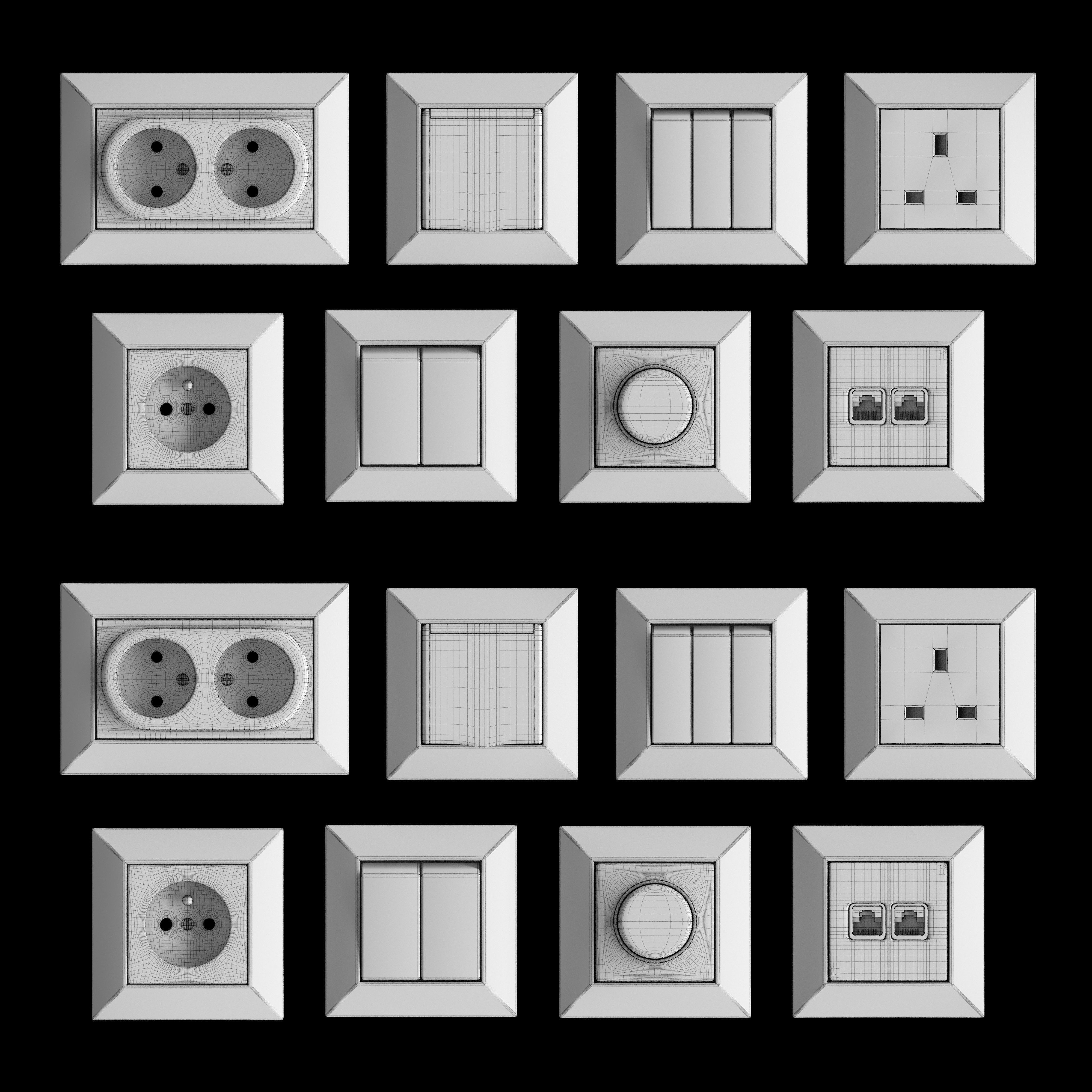 Songri SEU3 Switches 3D model_1