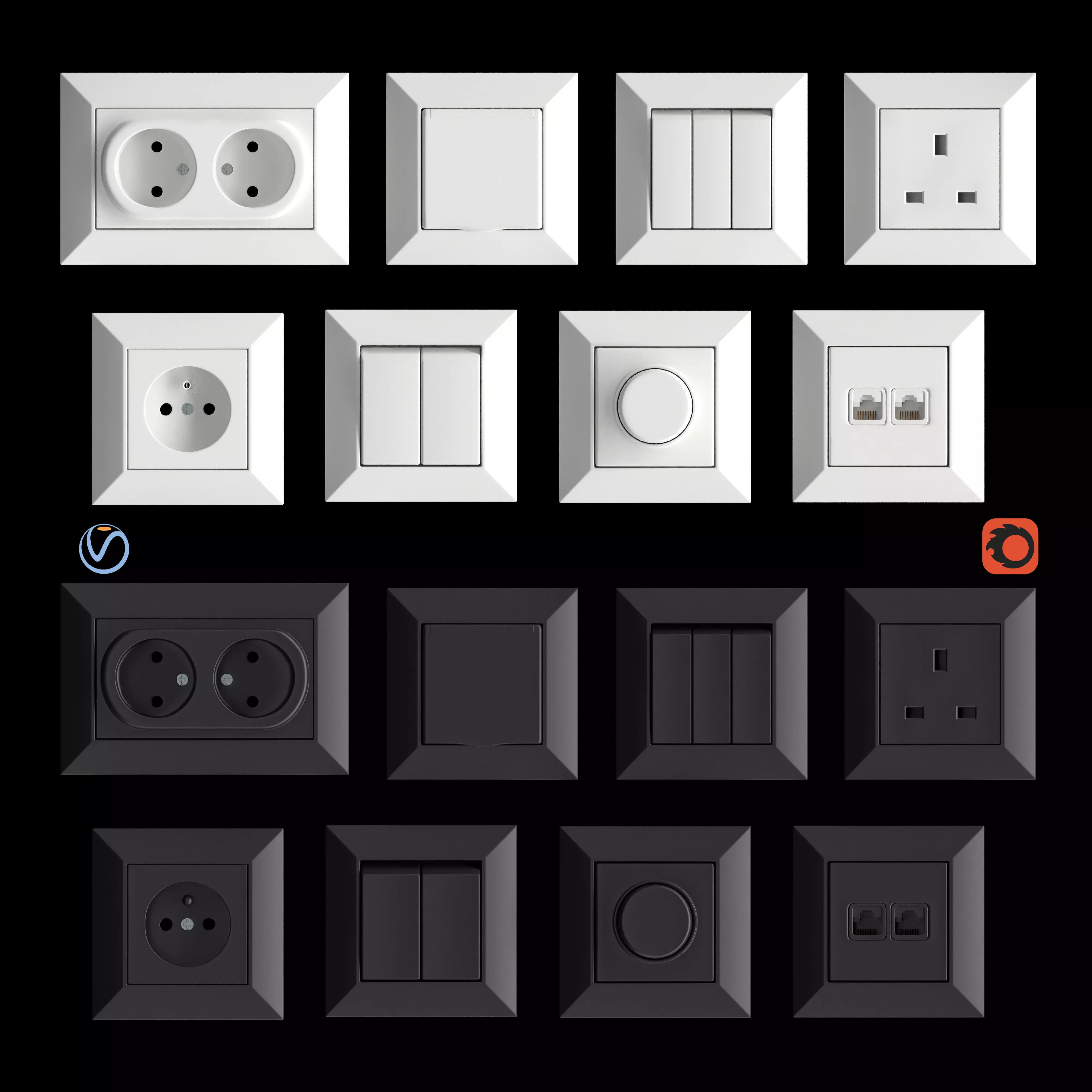 Songri SEU3 Switches 3D model_0