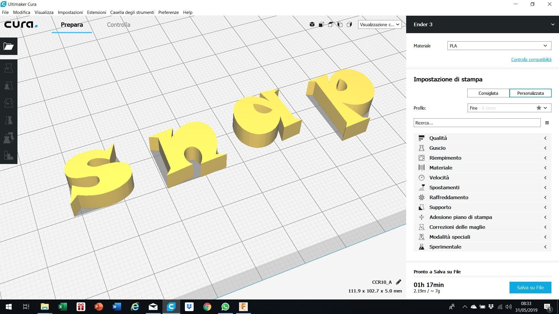 SNAP font uppercase and lowercase 3D letters STL file 3D print model_5