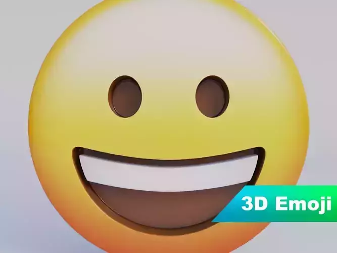 Grinning Face 3D Emoji