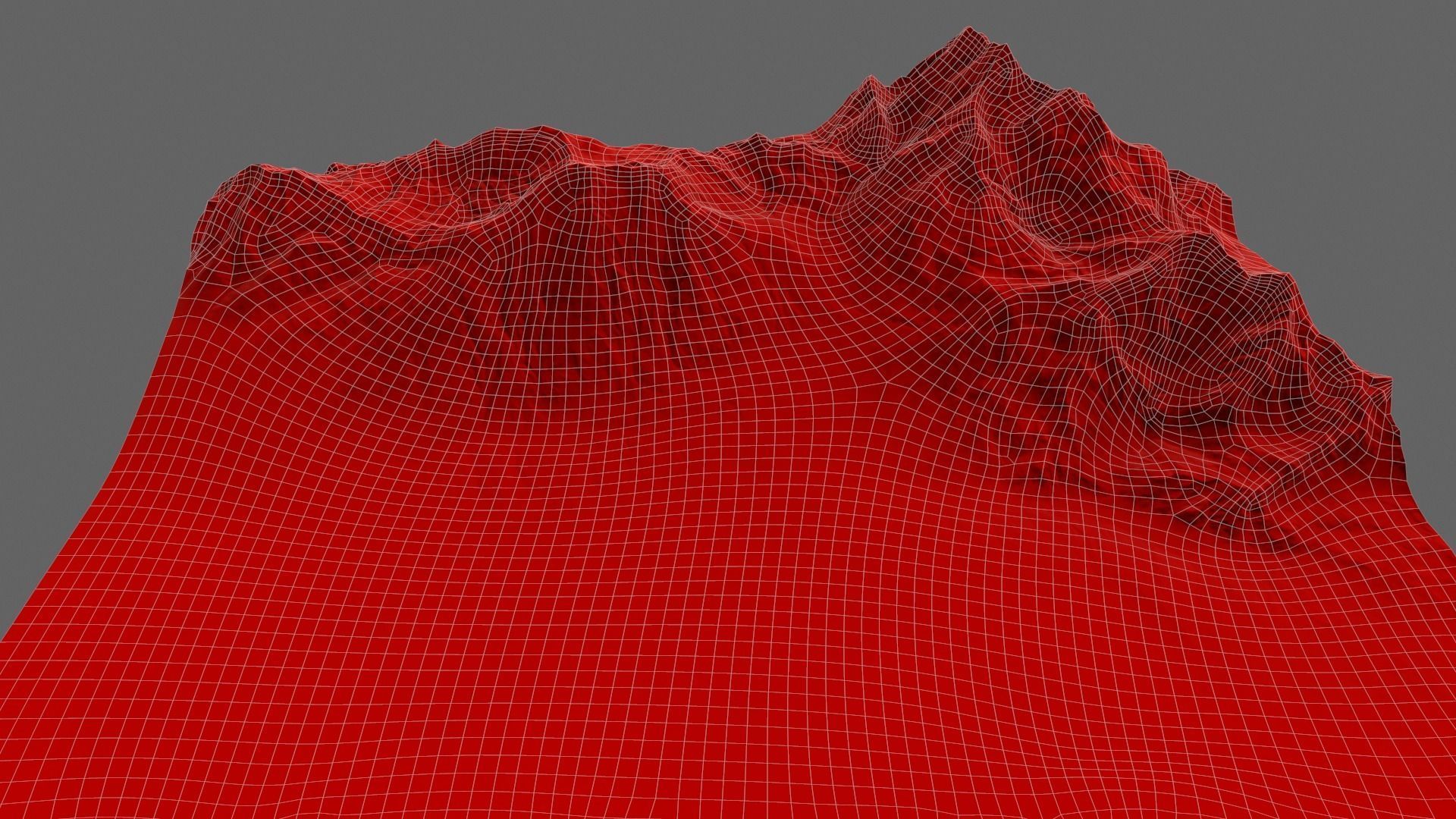 Snow Mountain Low-poly 3D model_7