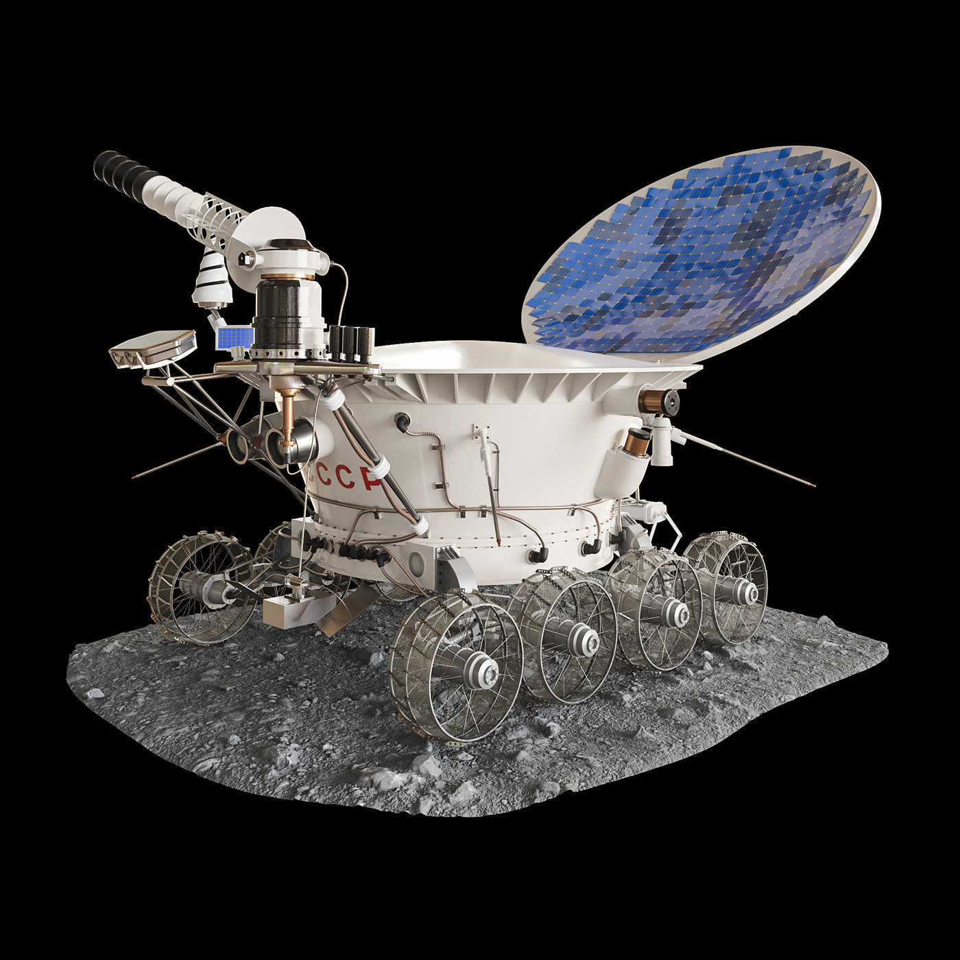 Moonrover Lunokhod-1 3D model