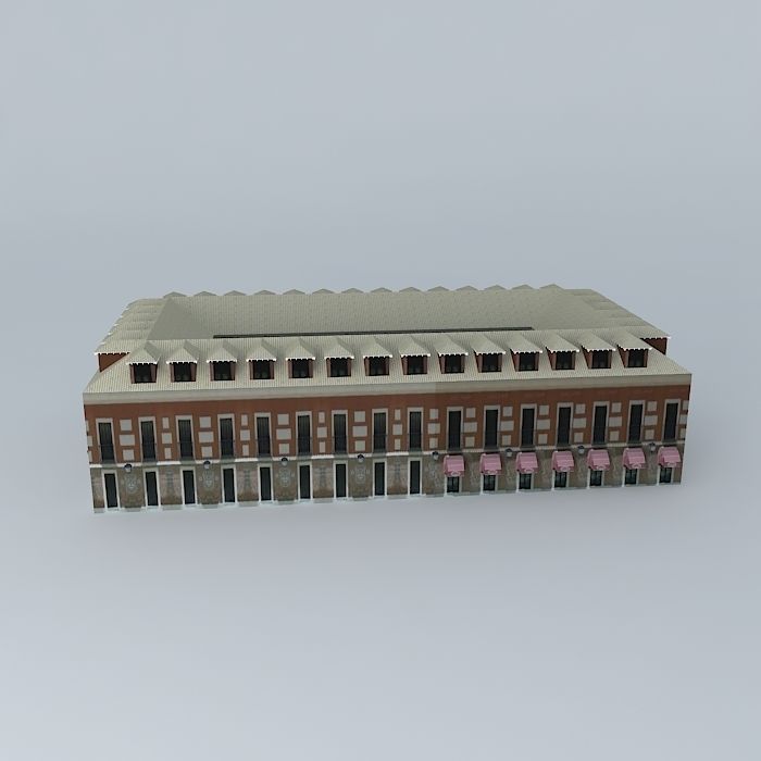 Hotel in Aranjuez 3D model_2