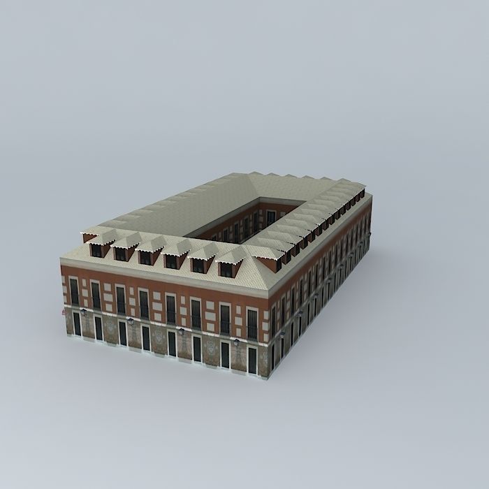 Hotel in Aranjuez 3D model_1