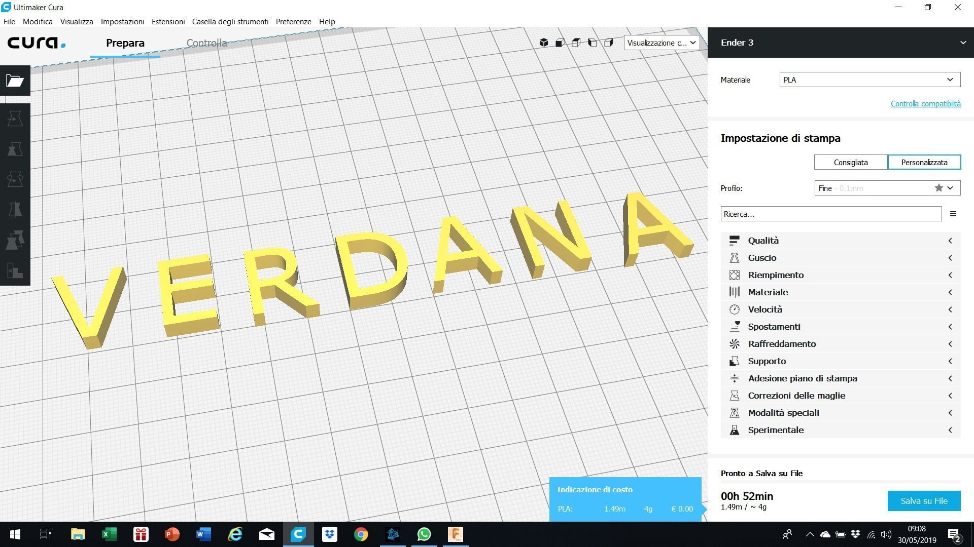 VERDANA font uppercase and lowercase 3D letters STL file 3D print model_4