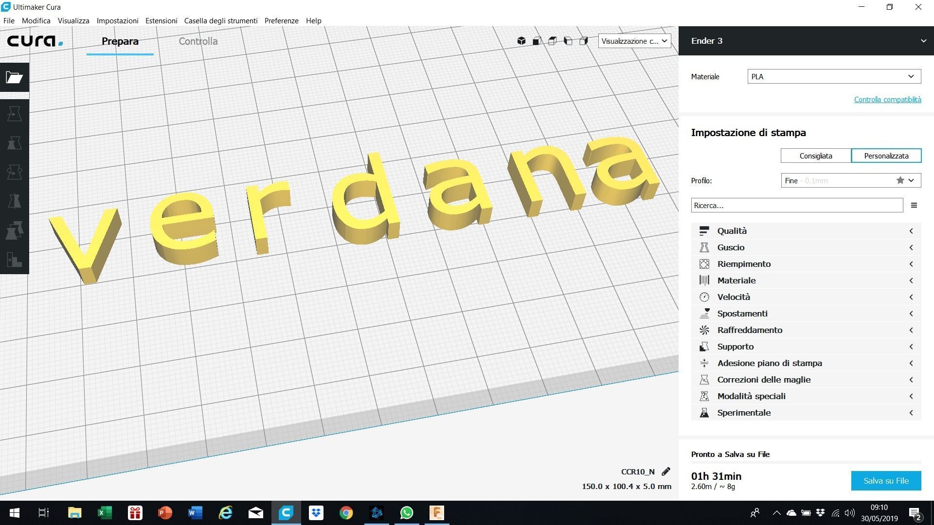 VERDANA font uppercase and lowercase 3D letters STL file 3D print model_5
