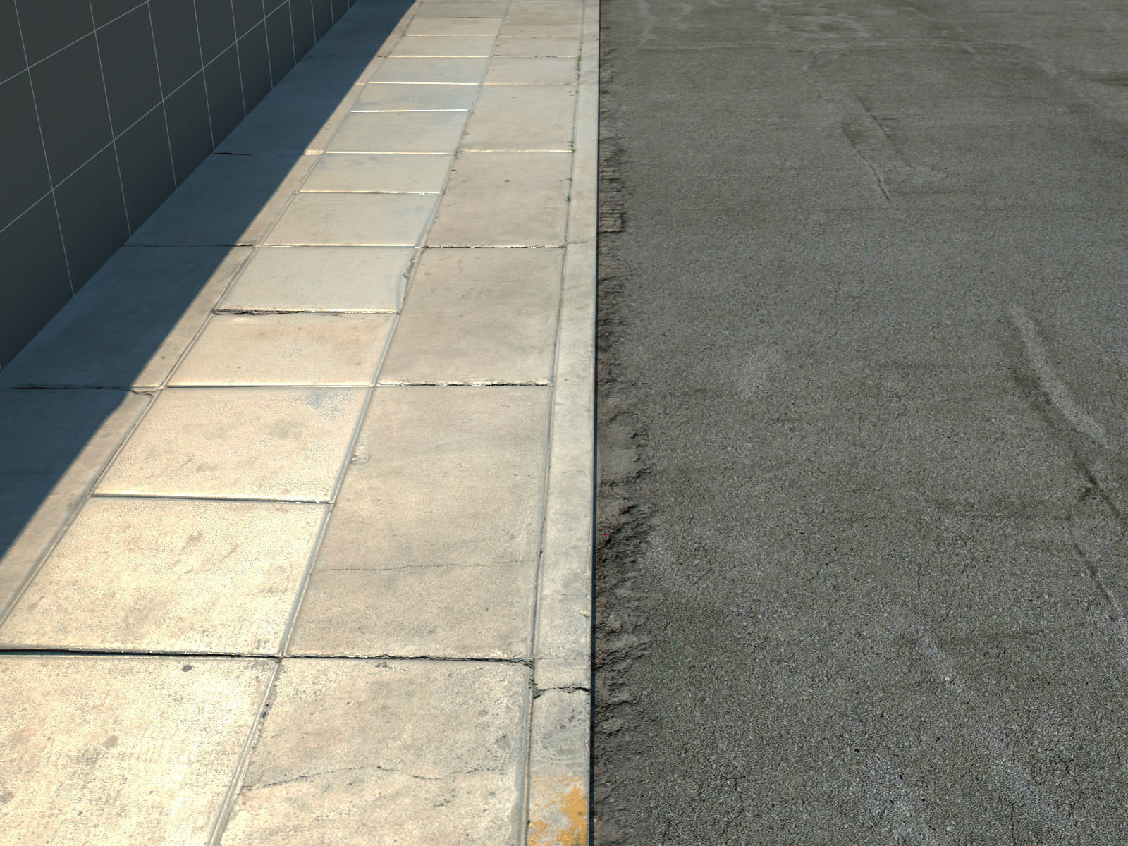 Photorealistic Sidewalks Package 3D model_15