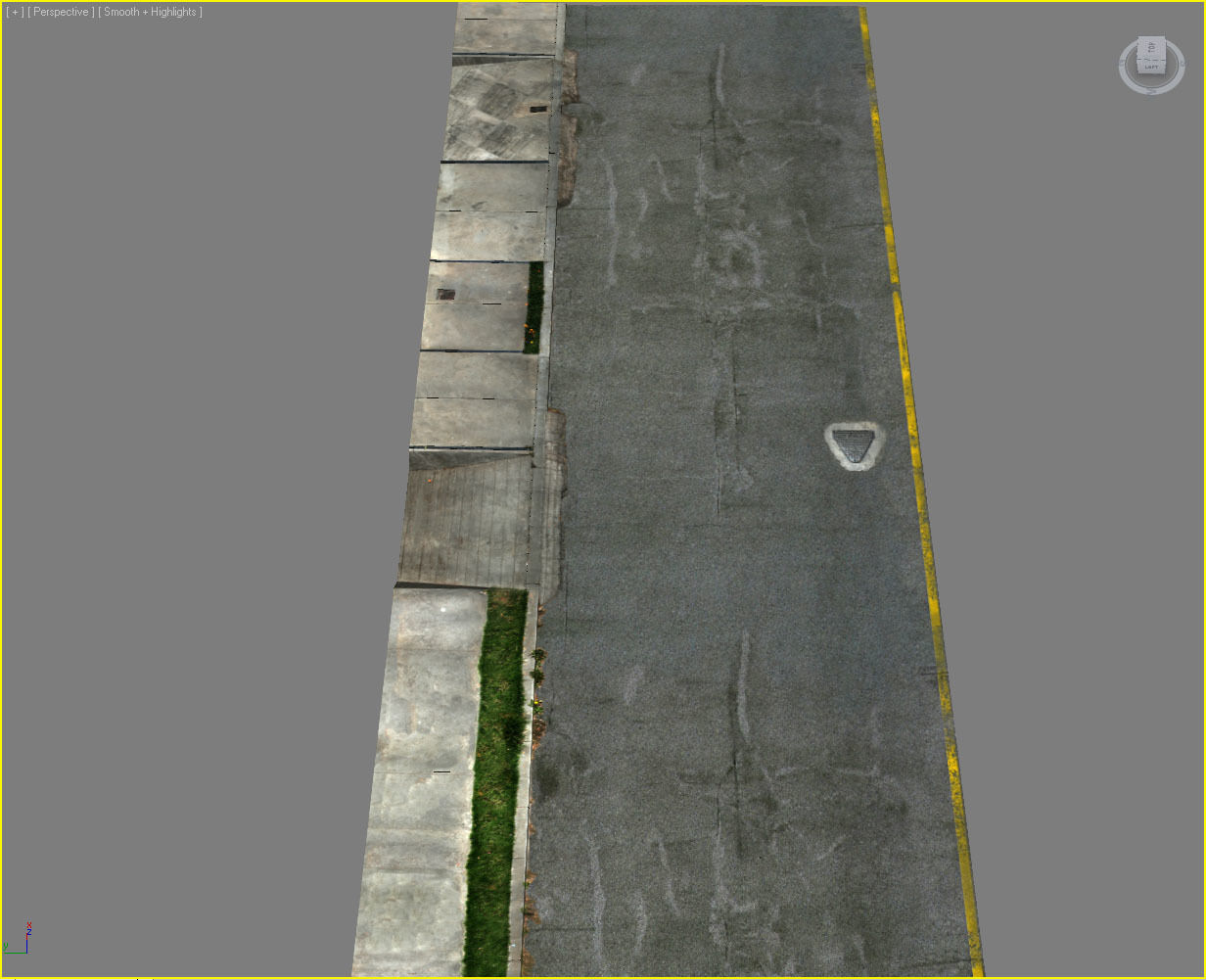 Photorealistic Sidewalks Package 3D model_17