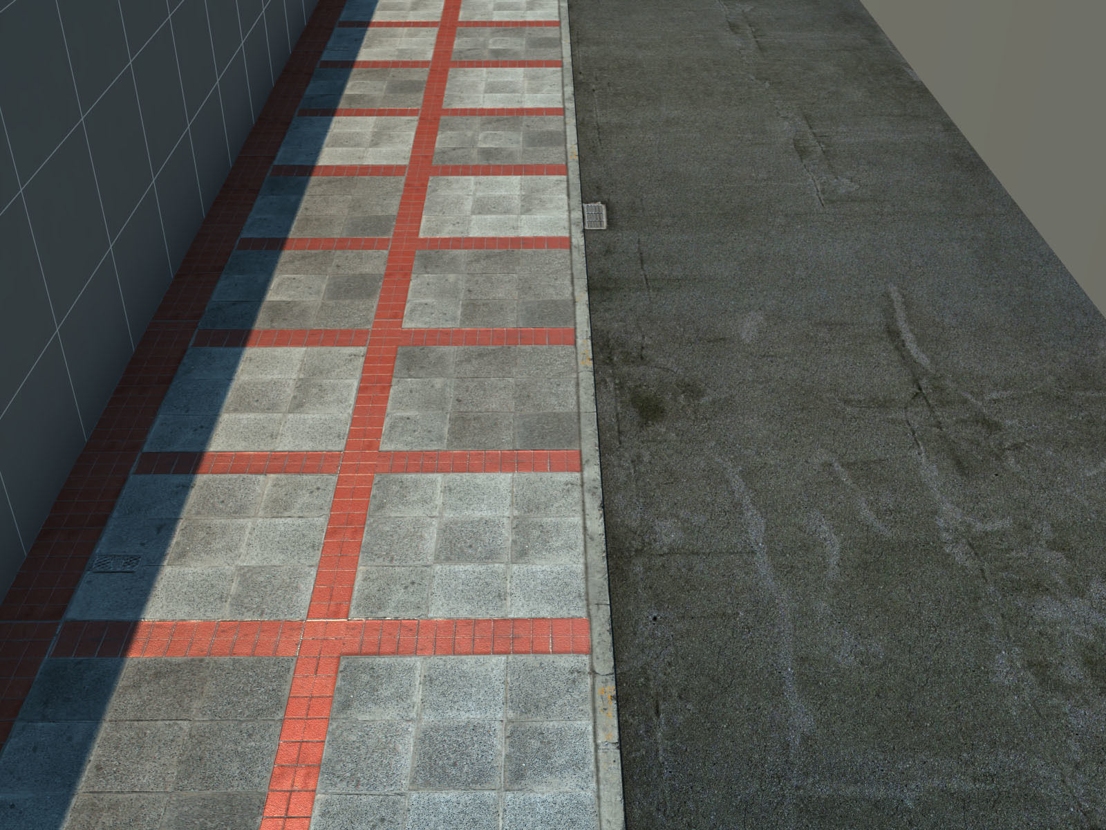 Photorealistic Sidewalks Package 3D model_26
