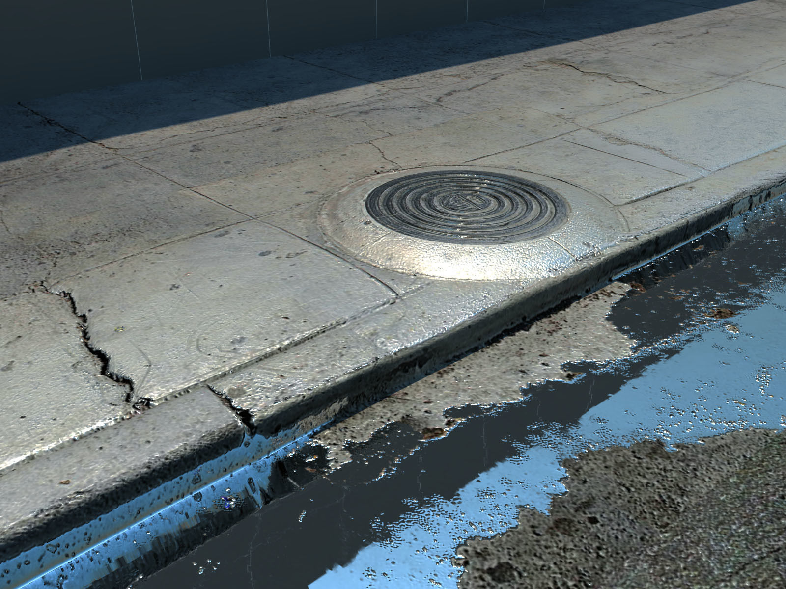 Photorealistic Sidewalks Package 3D model_12