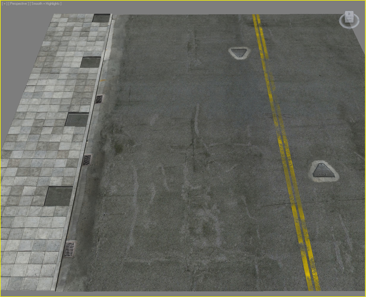 Photorealistic Sidewalks Package 3D model_4