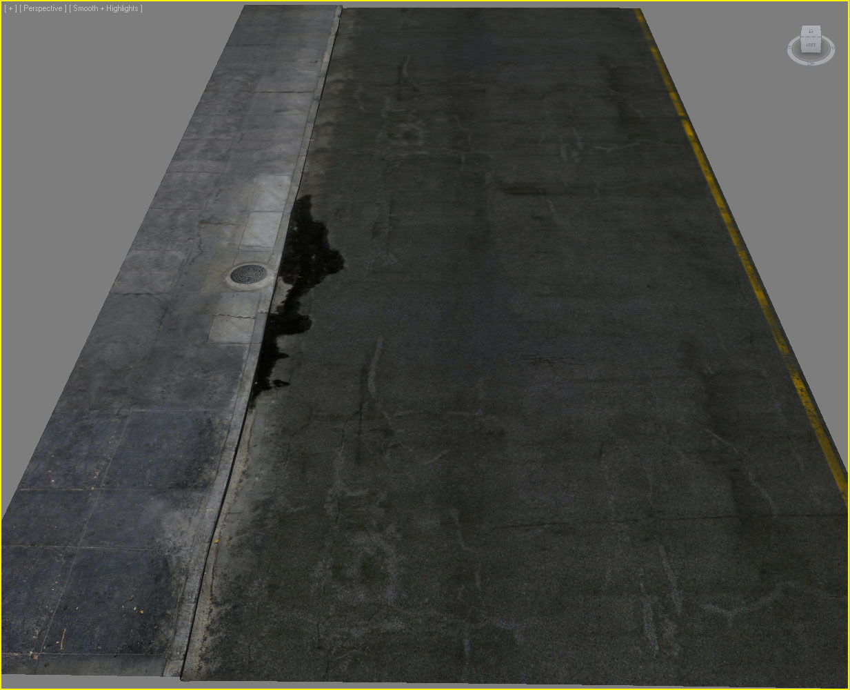 Photorealistic Sidewalks Package 3D model_9