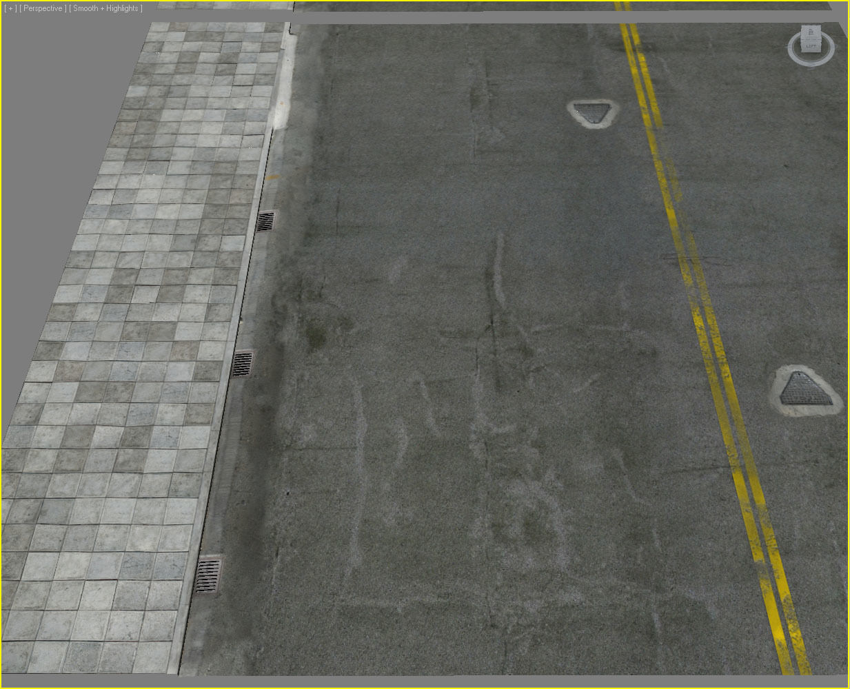 Photorealistic Sidewalks Package 3D model_2