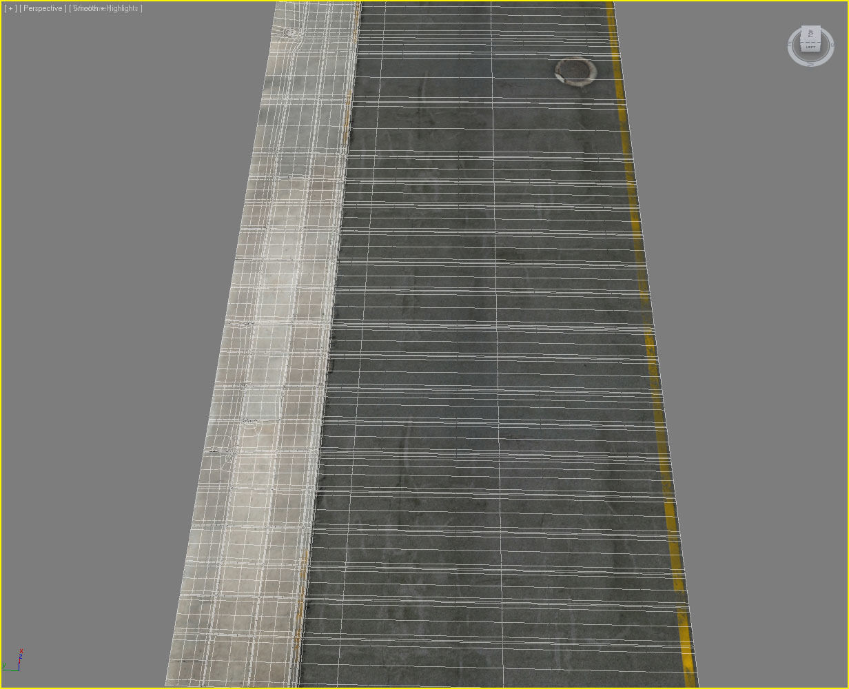 Photorealistic Sidewalks Package 3D model_14