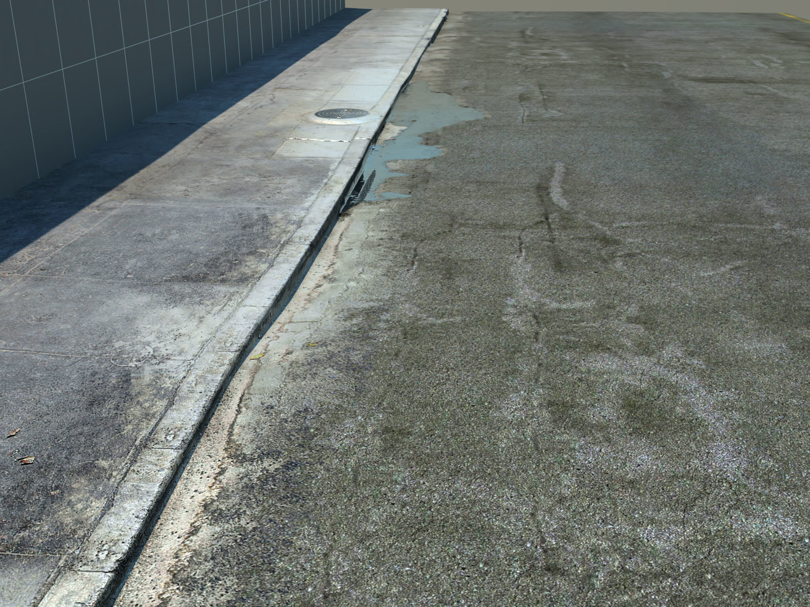Photorealistic Sidewalks Package 3D model_11