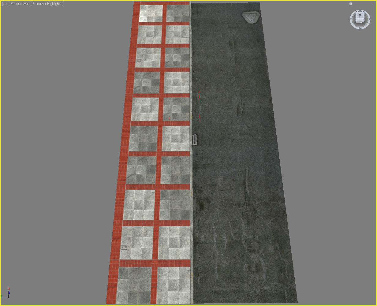 Photorealistic Sidewalks Package 3D model_24