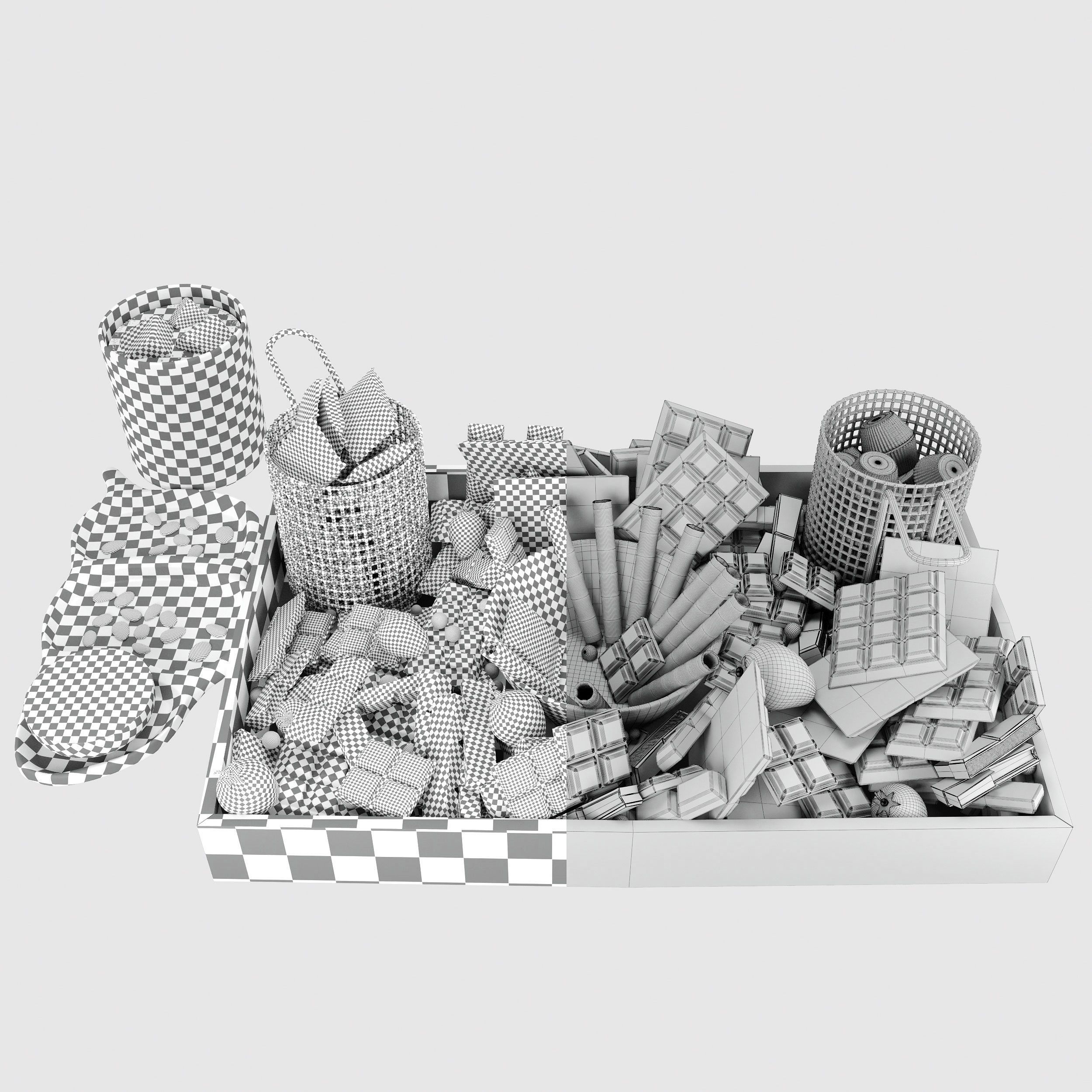 Chocolate Board 3D model_2