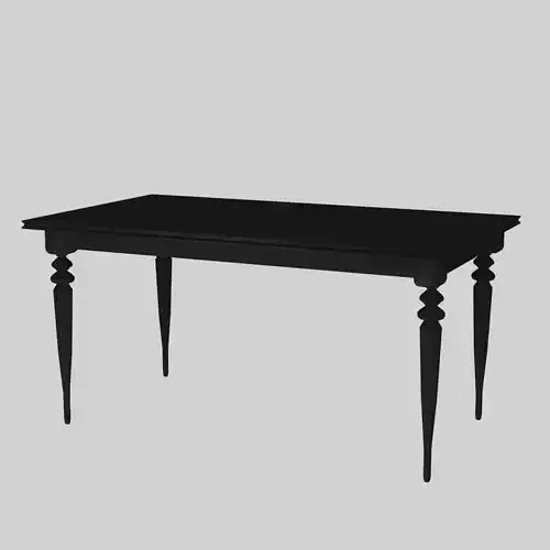  INGATORP Sliding tableBLACK 3D model