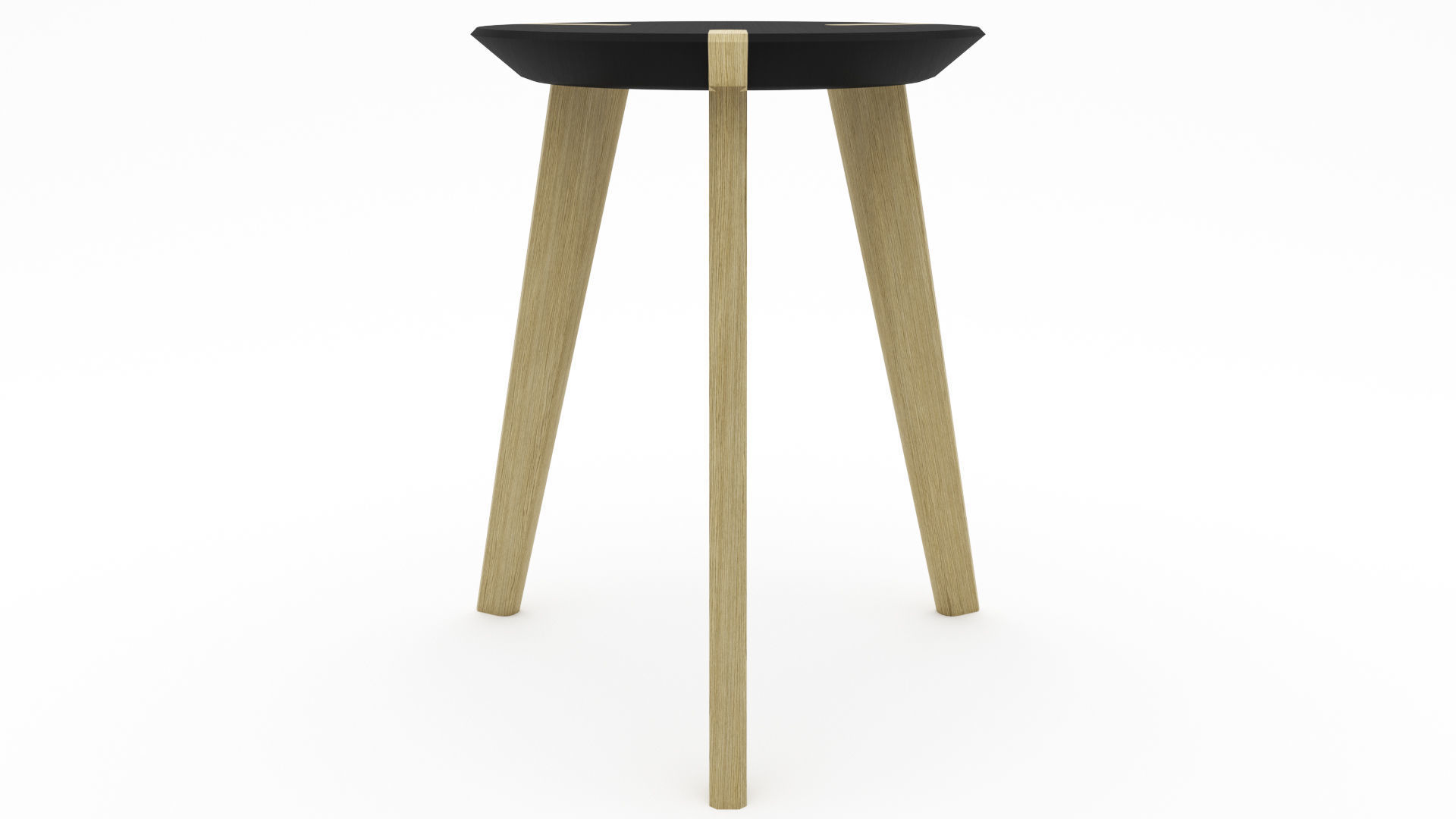 Wooden Stool - 3ds Max 3D model_13