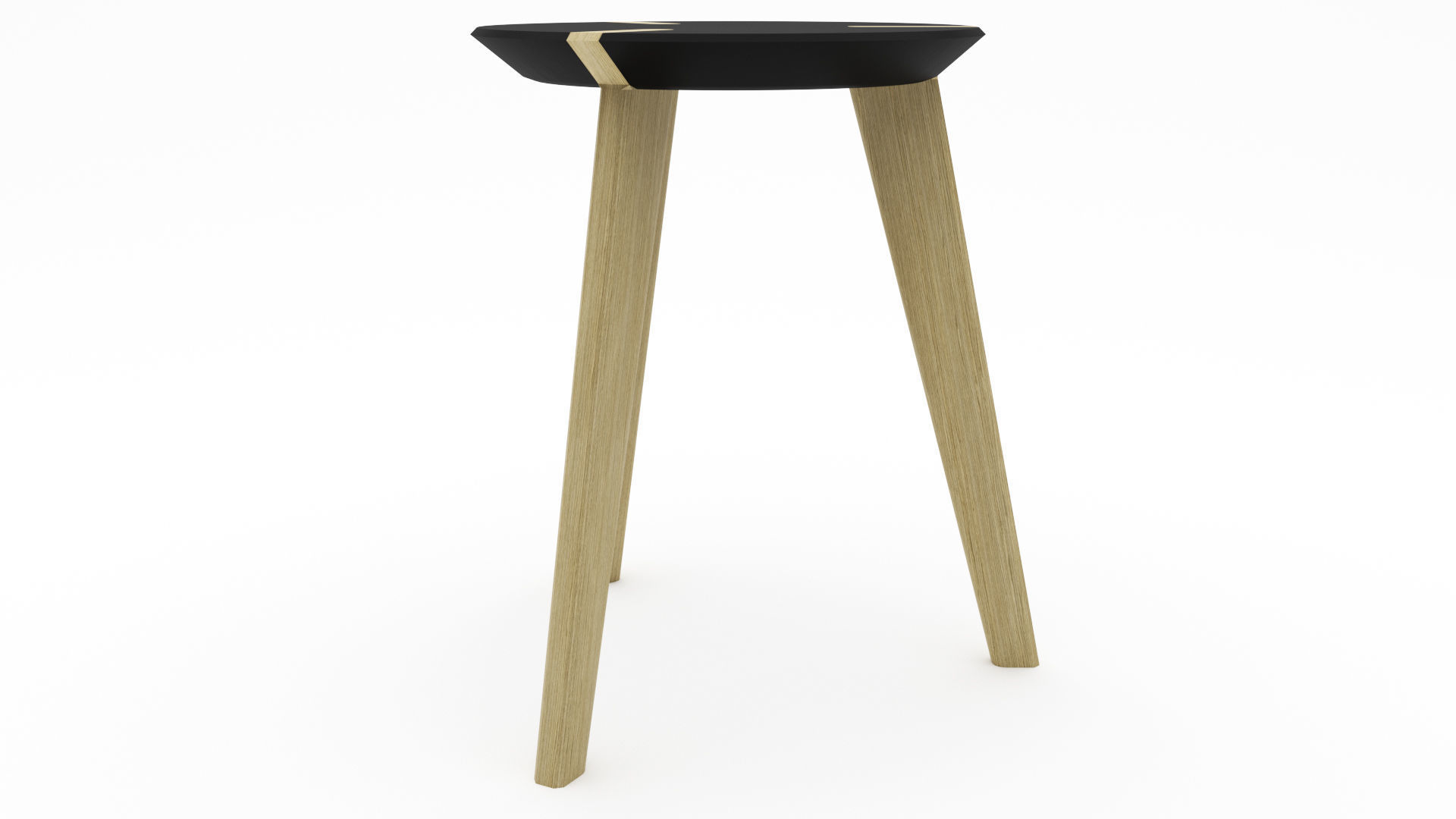 Wooden Stool - 3ds Max 3D model_22