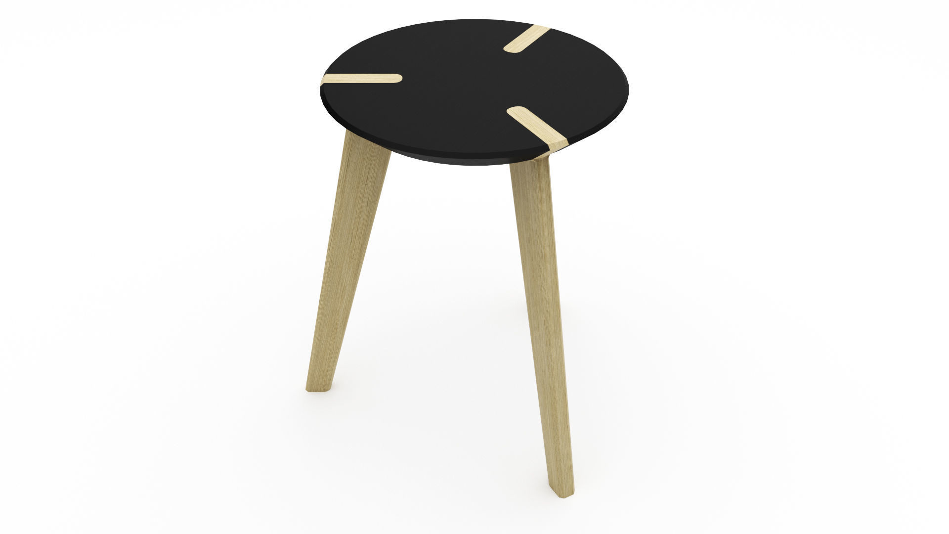 Wooden Stool - 3ds Max 3D model_10