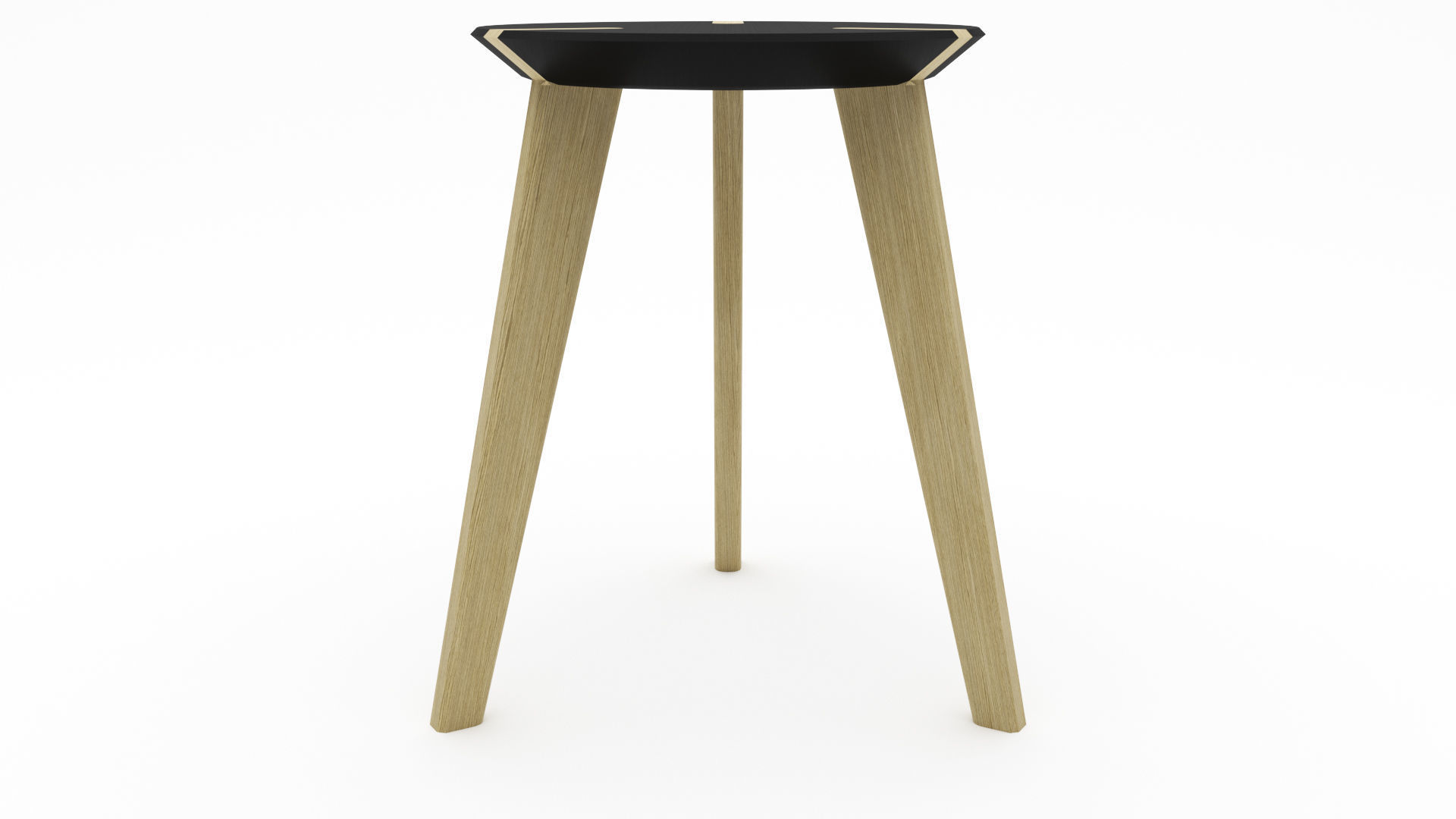 Wooden Stool - 3ds Max 3D model_19