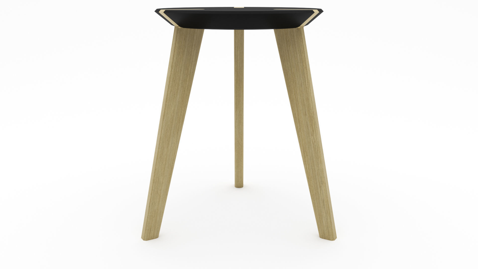 Wooden Stool - 3ds Max 3D model_23