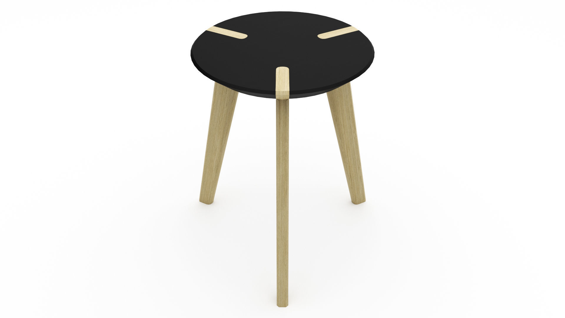 Wooden Stool - 3ds Max 3D model_11