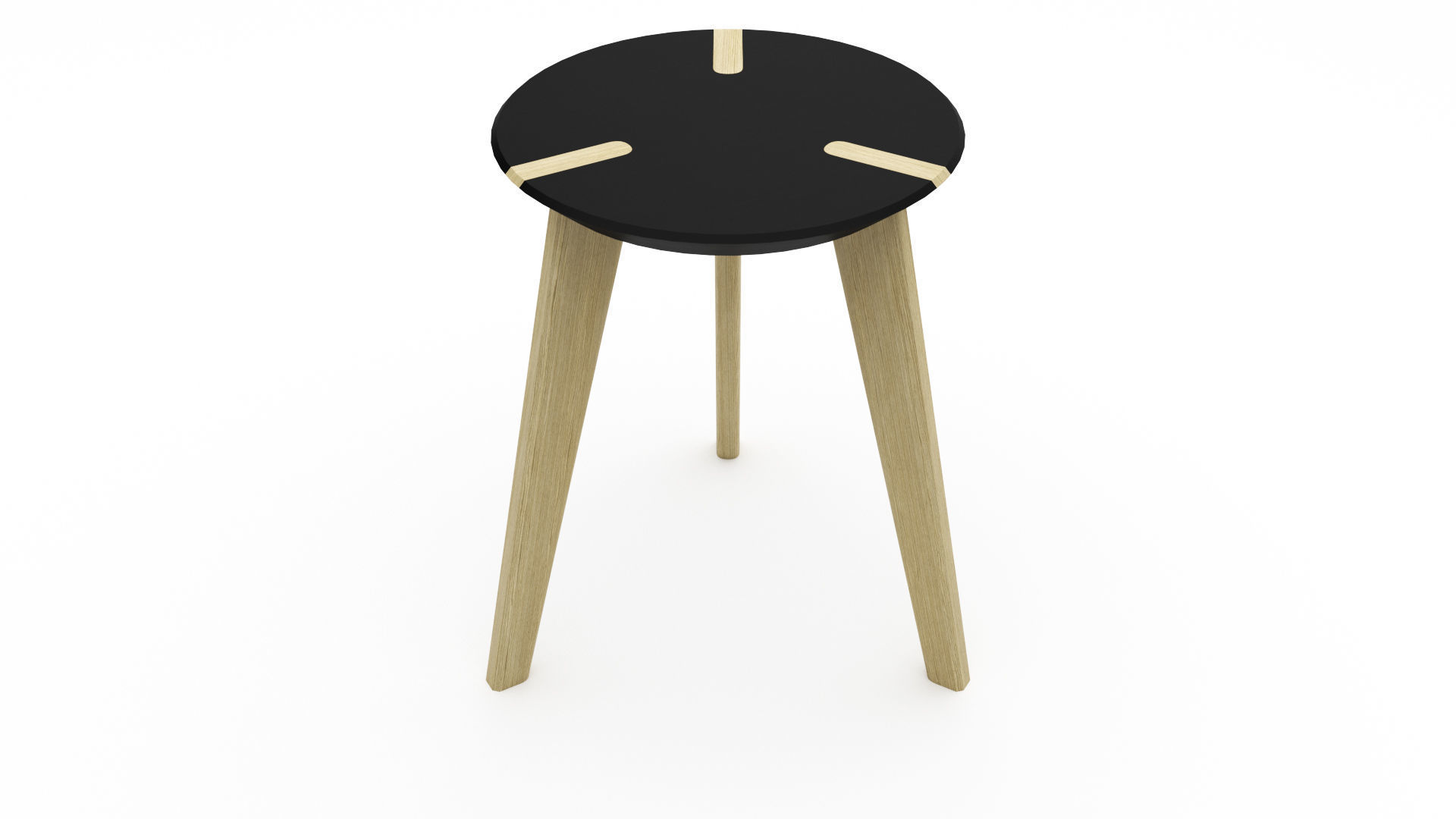 Wooden Stool - 3ds Max 3D model_5