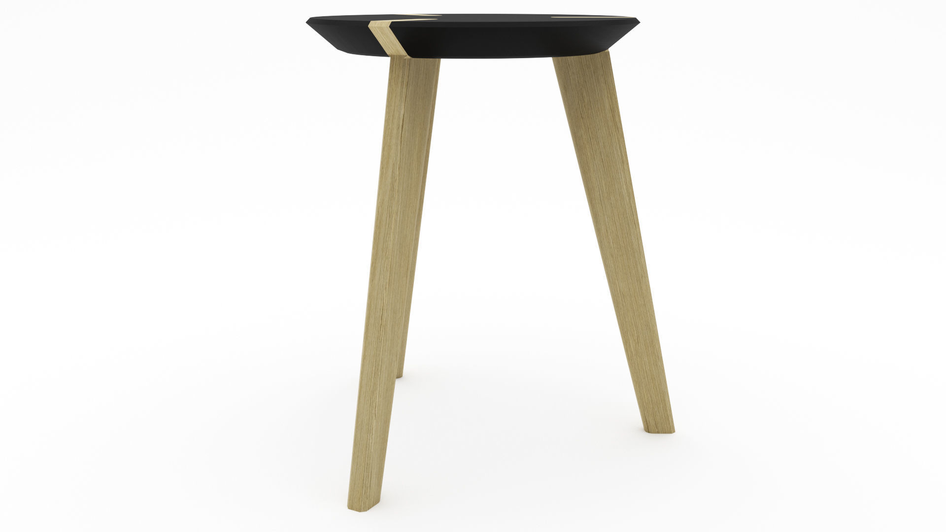 Wooden Stool - 3ds Max 3D model_14