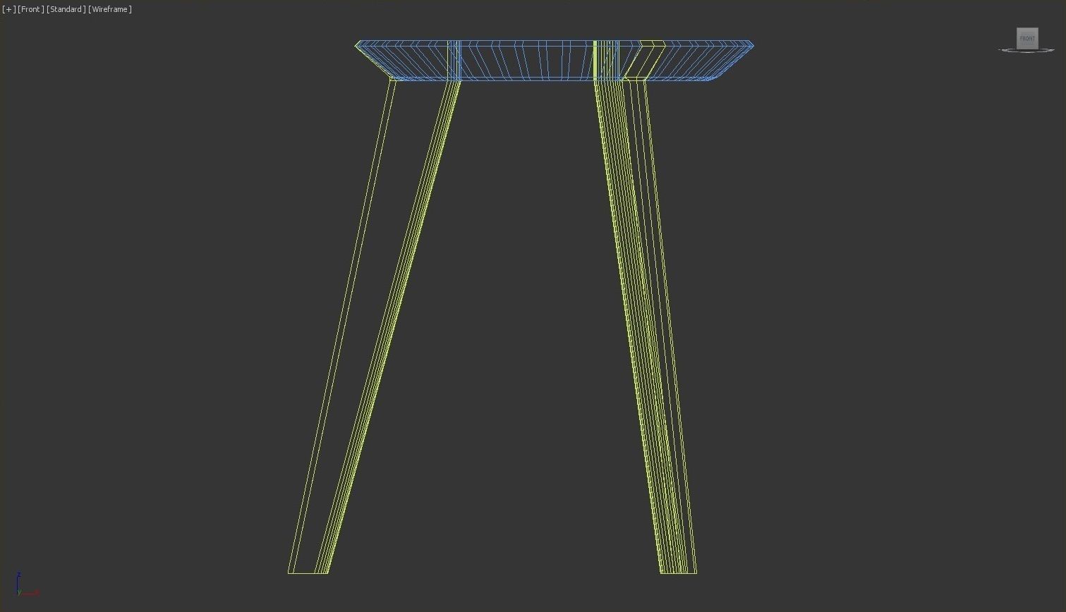 Wooden Stool - 3ds Max 3D model_28