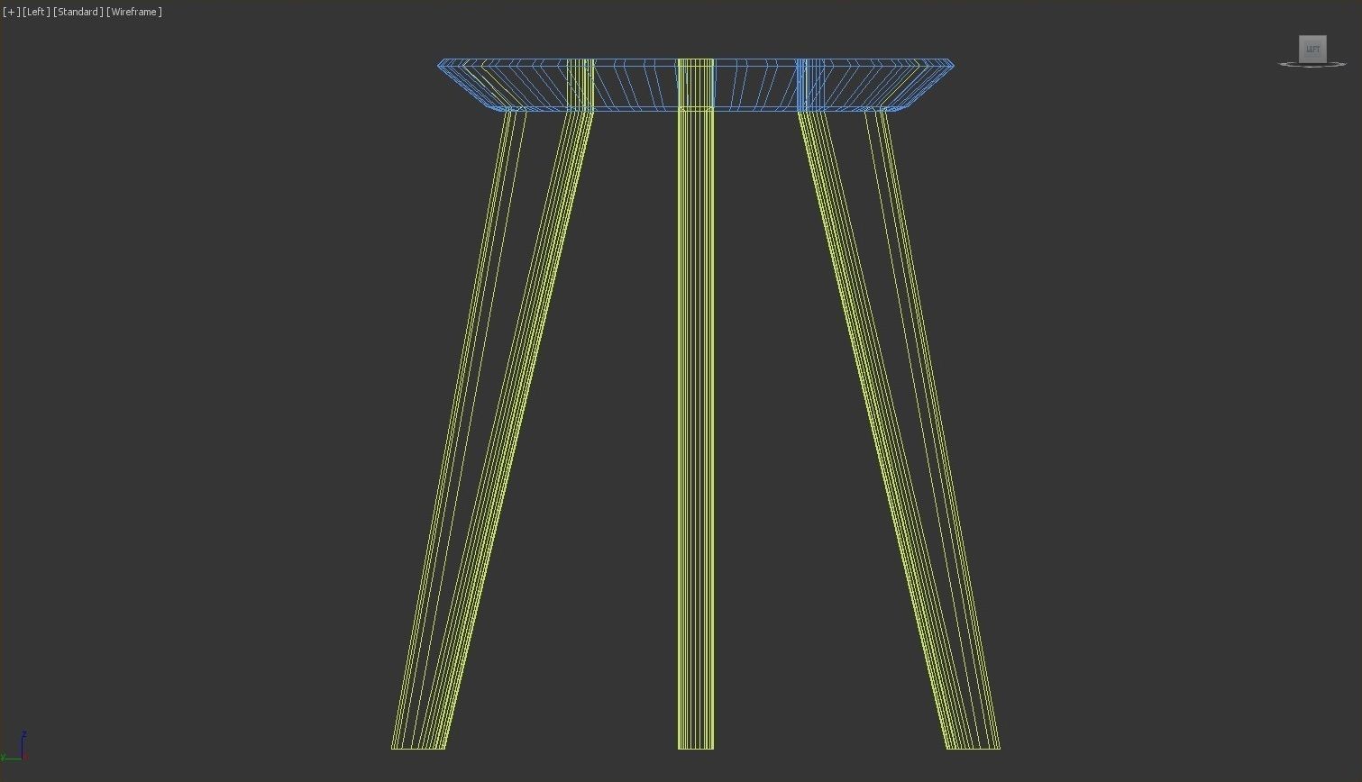 Wooden Stool - 3ds Max 3D model_27
