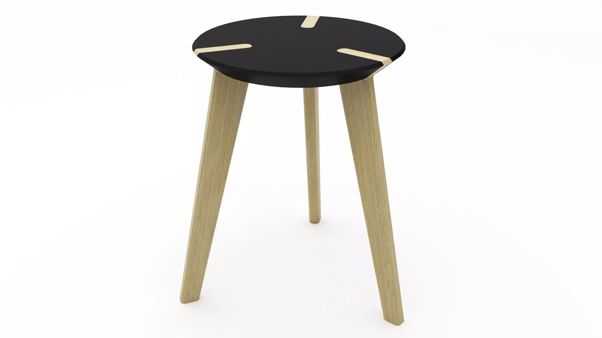 Wooden Stool - 3ds Max 3D model_0