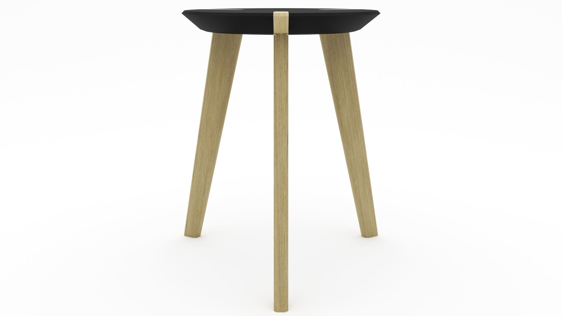 Wooden Stool - 3ds Max 3D model_17
