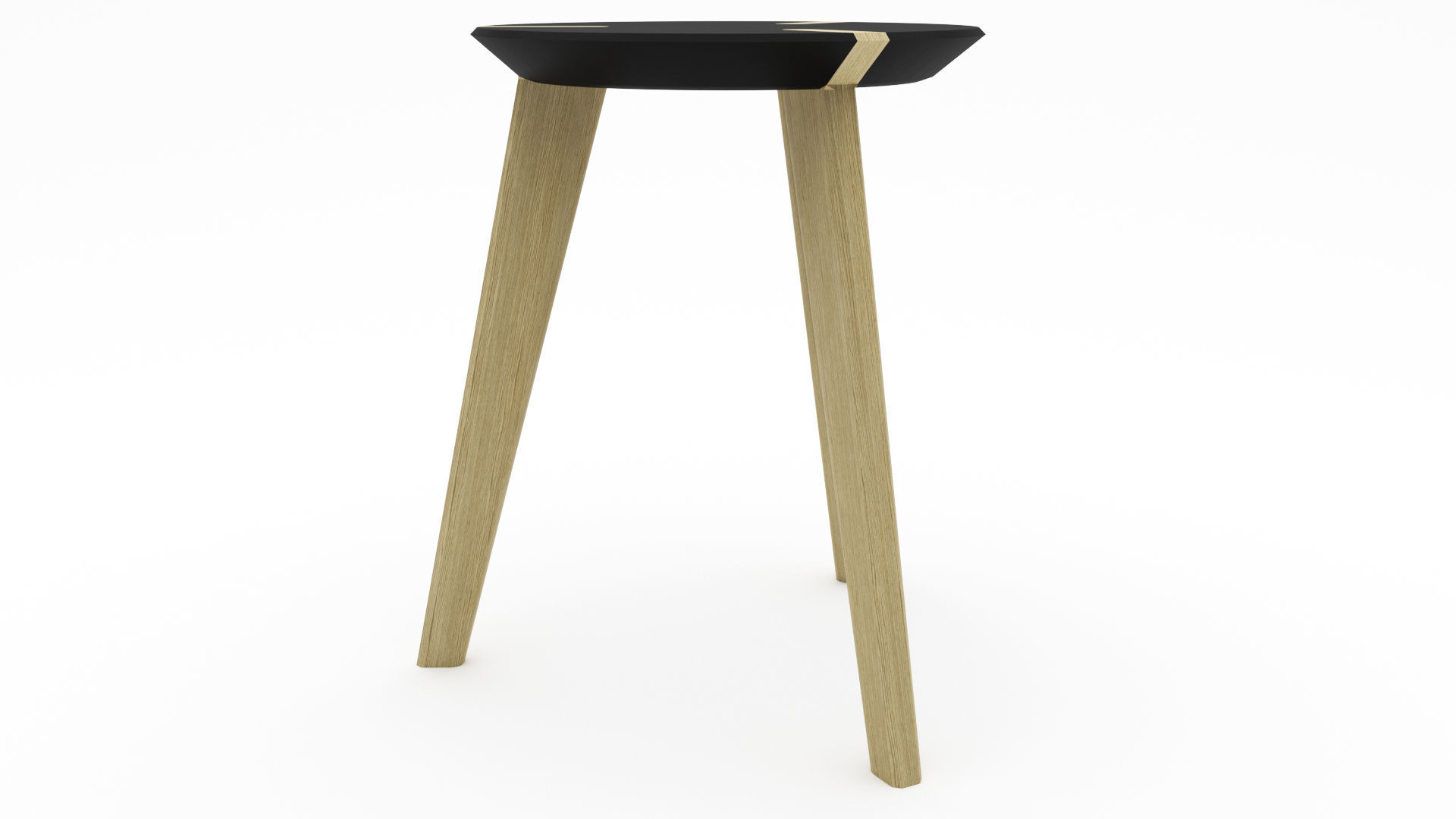 Wooden Stool - 3ds Max 3D model_16