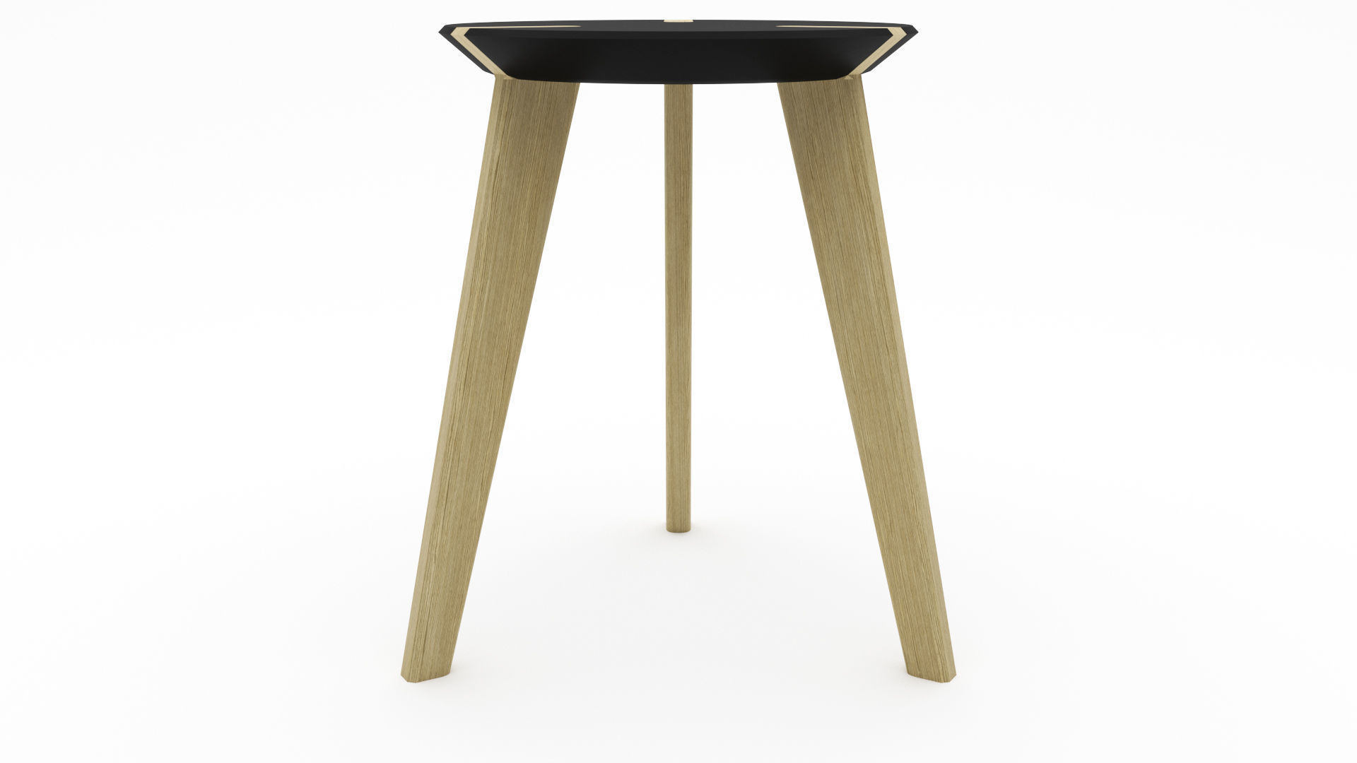 Wooden Stool - 3ds Max 3D model_15