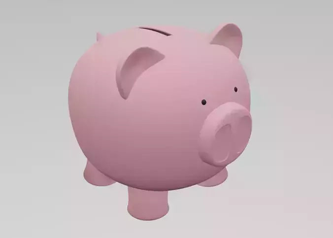 Piggy bank 3D print model