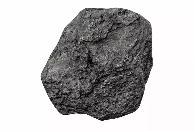 Rough Rock 4 PBR Low-poly 3D model