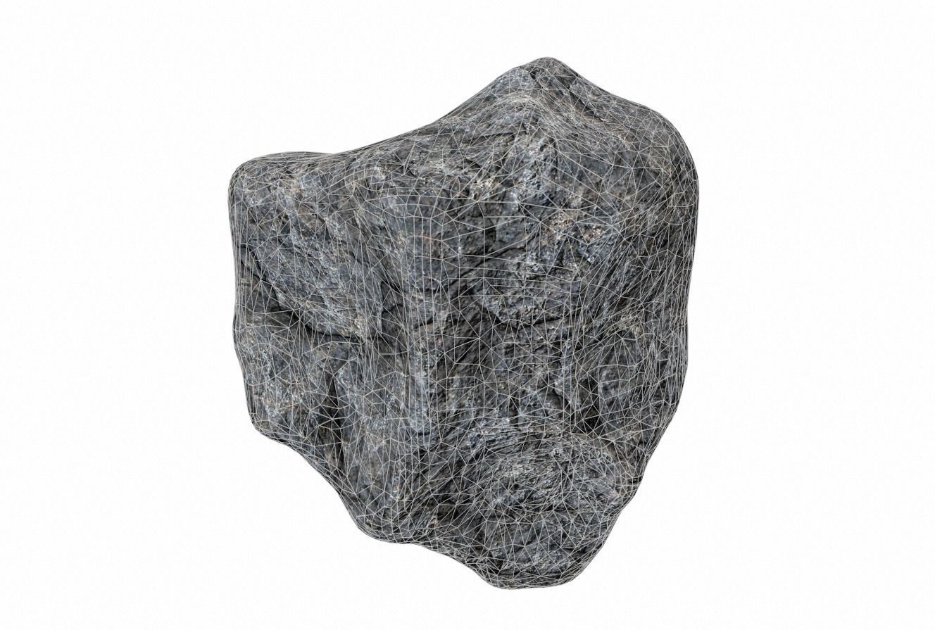 Rough Rock 6 PBR Low-poly 3D model_7