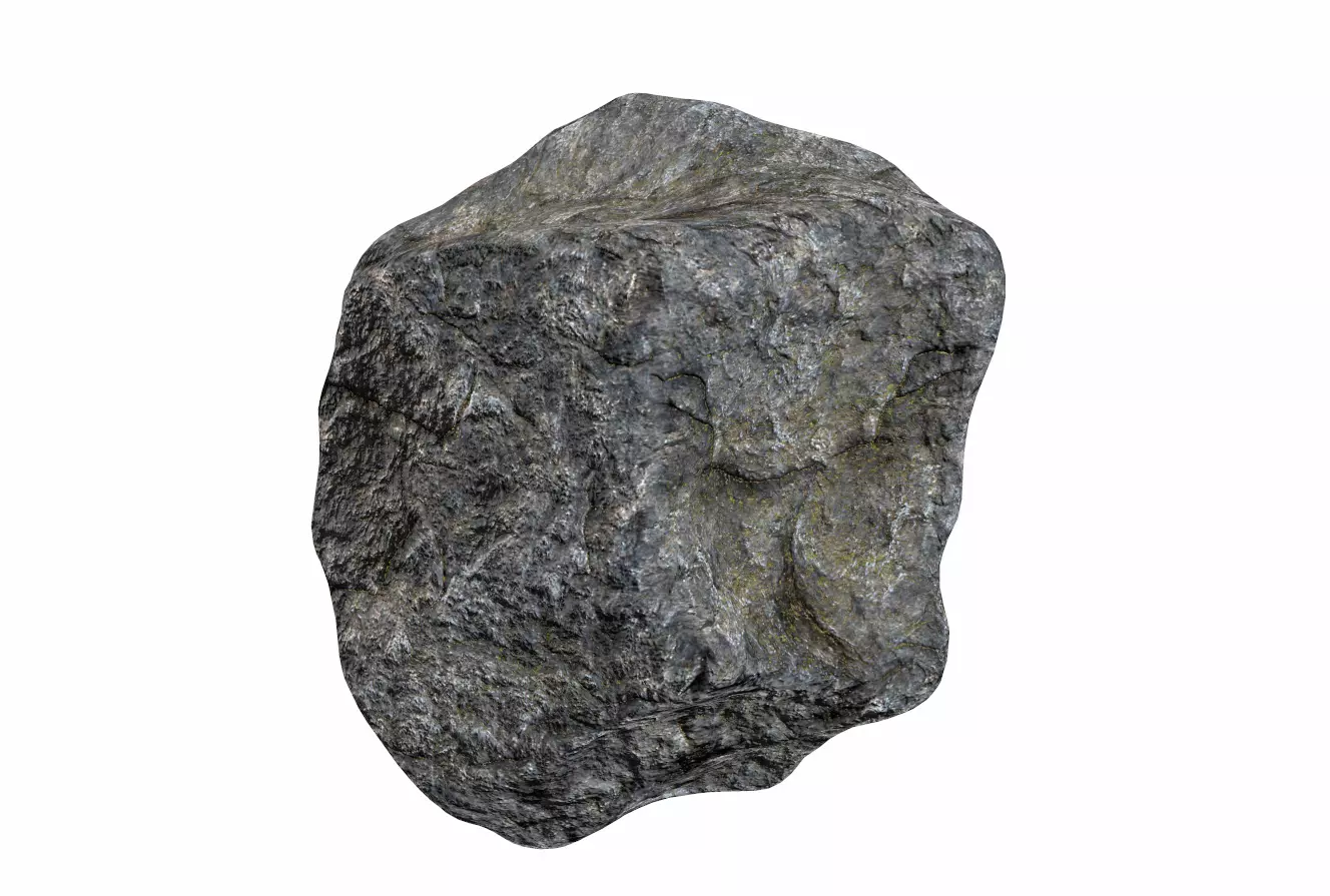 Rough Rock 6 PBR Low-poly 3D model_0
