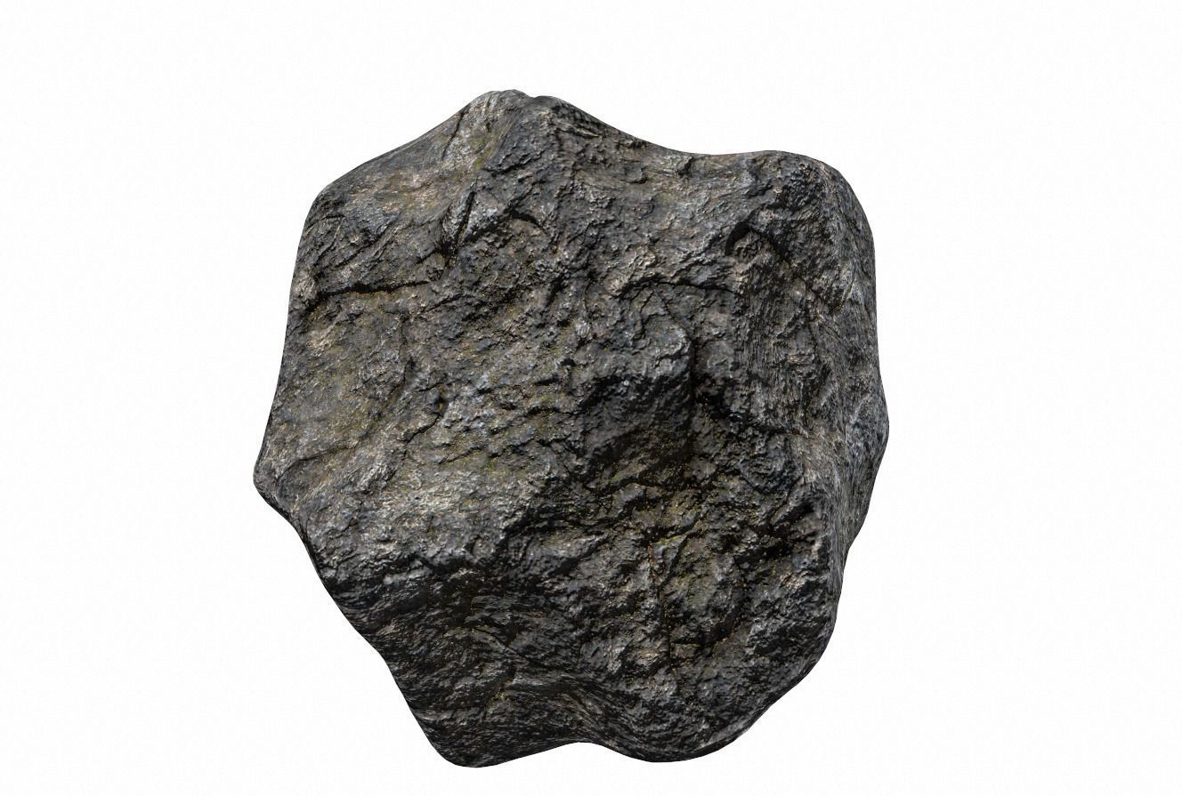 Rough Rock 6 PBR Low-poly 3D model_4